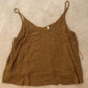 free people beaded tank top